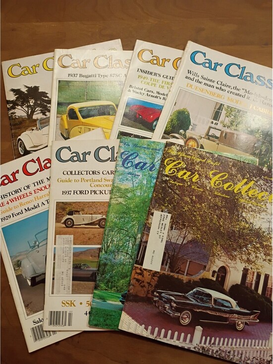 VTG 1978 Car Classics Magazine Lot Of 8- Automobile Rolls Royce Jaguar Bugatti